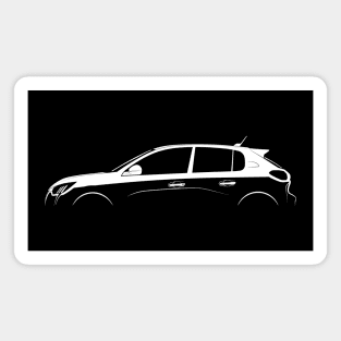 Peugeot 208 (2019) Silhouette Magnet